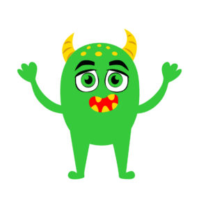 Green Monster cartoon