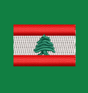 LEBANON FLAG EMBROIDERY DESIGN | COUNTRY FLAG EMBROIDERY DESIGN | TREE IN FLAG EMBROIDERY DESIGN | MACHINE EMBROIDERY FILE