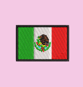 MEXICO FLAG EMBROIDERY DESIGN | COUNTRY FLAG EMBROIDERY DESIGN | MEXICAN EMBROIDERY DESIGN | MACHINE EMBROIDERY FILE
