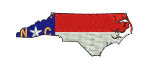 NC FLAG STATE EMBROIDERY DESIGN | STATE LOGO EMBROIDERY DESIGN | NC MAP EMBROIDERY DESIGN | MACHINE EMBROIDERY FILE