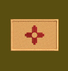 NEW MEXICO FLAG EMBROIDERY DESIGN | MEXICO STATE EMBROIDERY DESIGN | USA STATE FLAG EMBROIDERY DESIGN | MACHINE EMBROIDERY FILE