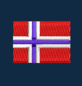 NORWAY FLAG EMBROIDERY DESIGN | NORWAY COUNTRY FLAG EMBROIDERY DESIGN | DHP FLAG EMBROIDERY DESIGN | MACHINE EMBROIDERY FILE
