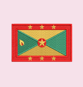 KENYA GRENADA FLAG EMBROIDERY DESIGN | KENYA FLAG EMBROIDERY DESIGN | GRENADA FLAG EMBROIDERY DESIGN | MACHINE EMBROIDERY FILE