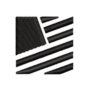 POPULAR FLAG EMBROIDERY DESIGN | CURVED FLAG EMBROIDERY DESIGN | BLACK COLOR EMBROIDERY DESIGN | MACHINE EMBROIDERY FILE