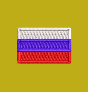 RUSSIAN FLAG EMBROIDERY DESIGN | COUNTRY FLAG EMBROIDERY DESIGN | NORTHERN COUNTRY EMBROIDERY DESIGN | MACHINE EMBROIDERY FILE