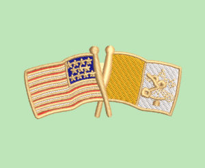 US VATICAN FLAG EMBROIDERY DESIGN | USA FLAG EMBROIDERY DESIGN | VATICAN FLAG EMBROIDERY DESIGN | MACHINE EMBROIDERY FILE