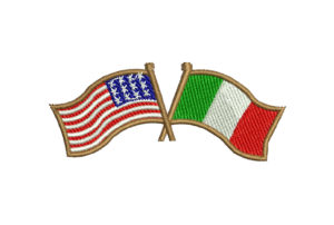 UT FLAG EMBROIDERY DESIGN | 2 FLAG EMBROIDERY DESIGN | USA ITALY FLAG EMBROIDERY DESIGN | MACHINE EMBROIDERY FILE