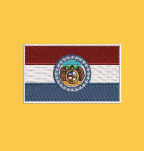 ANDREW GANEY FLAG EMBROIDERY DESIGN | MISSOURI FLAG EMBROIDERY DESIGN | STATE MISSOURI EMBROIDERY DESIGN | MACHINE EMBROIDERY FILE