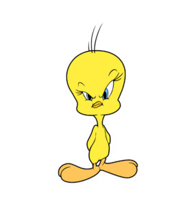angry tweety cartoon