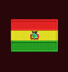 BOLIVIA FLAG EMBROIDERY DESIGN | COUNTRY FLAG EMBROIDERY DESIGN | BOLIVIA MULTI FLAG EMBROIDERY DESIGN | MACHINE EMBROIDERY FILE