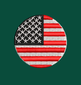 CIRCLE USA FLAG EMBROIDERY DESIGN | CIRCLE FLAG EMBROIDERY DESIGN | USA CIRCLE EMBROIDERY DESIGN | MACHINE EMBROIDERY FILE