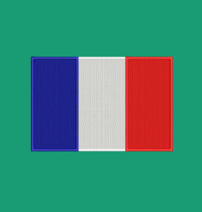 FRANKREICH FLAG EMBROIDERY DESIGN | FRANCE FLAG EMBROIDERY DESIGN | FRENCH COUNTRY FLAG EMBROIDERY DESIGN | MACHINE EMBROIDERY FILE