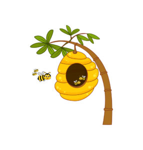 honey bee home cartoon