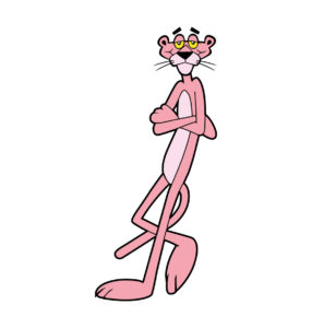 pink panther vector cartoon