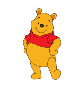pooh cartoon vector