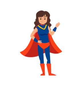 superhero female cartoon