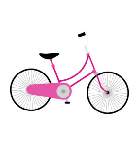 Baby Pink BiCycle Vector