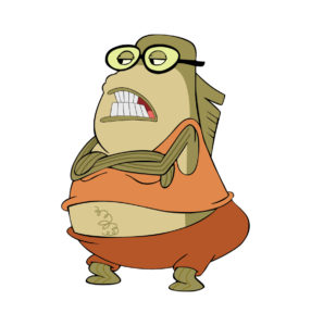 Bubble Bass cartoon