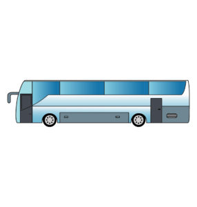 Bus Vector Design In Multi Colors