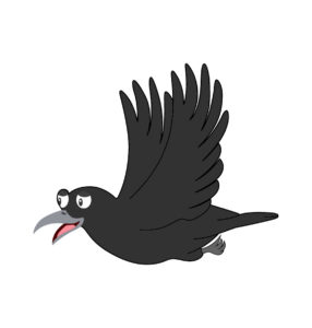 Crow cartoon