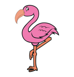 Cute flamingo