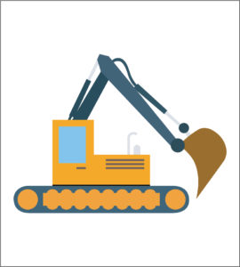 Excavator Vector Premium