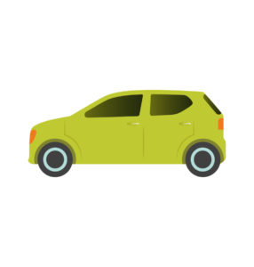 Green Car Cab Vector