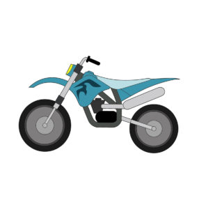 MotorCycle Trail Bike Vector