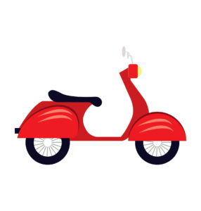 MotorCycle Vespa Vector