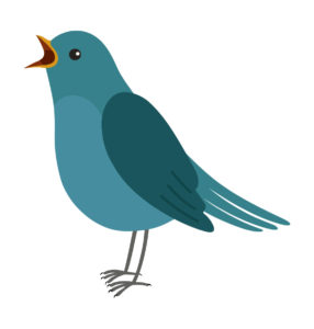 Nightingale bird vector