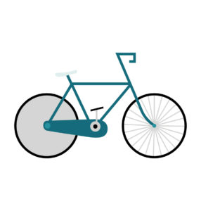 Premium BiCycle Vector In Green Color