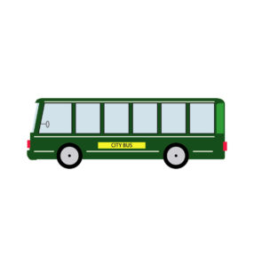 Public Service Bus Vector Design