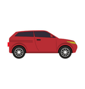 Red Jeep Car Vector