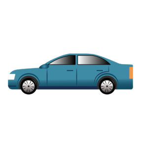 Royal Blue Car Vector