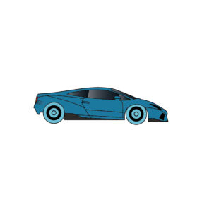 Royalty Car Vector In Blue Color