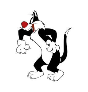 Sylvester the cat cartoon  vector