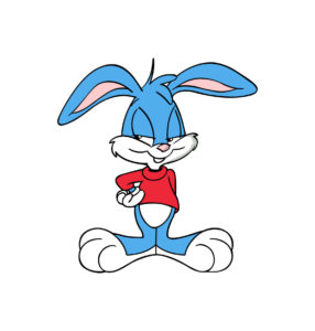 buster bunny cartoon vector