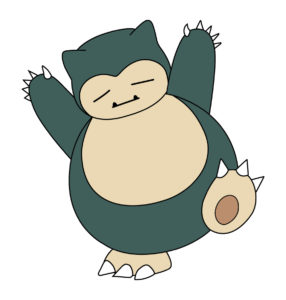 cute snorlax cartoon