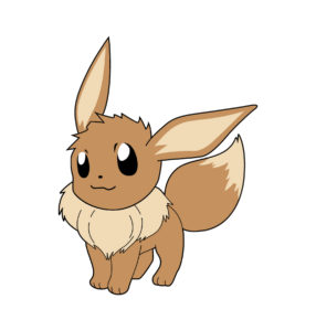 eevee cartoon vector
