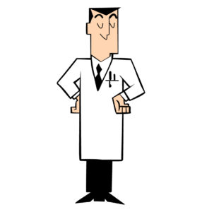 professor utonium cartoon vector