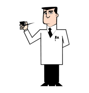 professor utonium smoking cartoon