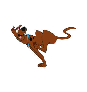 running scooby doo cartoon