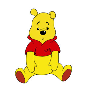sad pooh cartoon