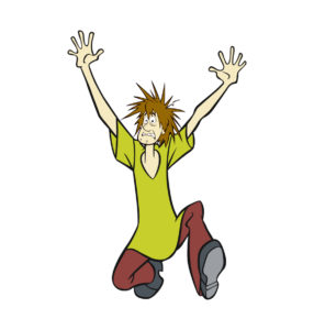 scaredy shaggy cartoon