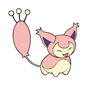 skitty cartoon vector
