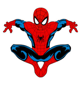 spider man cartoon vector