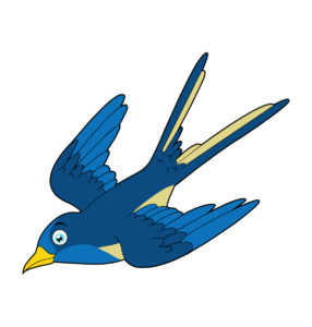 swallow bird vector
