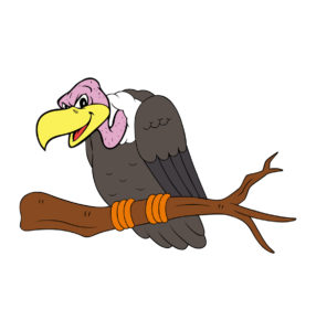 vulture bird cartoon