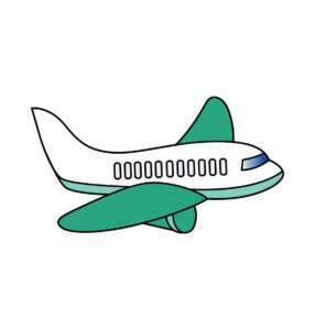 Airplane Cartoon Vector