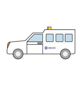 Ambulance Cartoon Vector